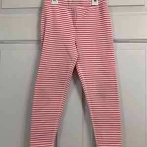Hanna Andersson 110 Striped French Terry Leggings